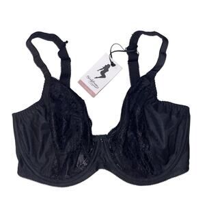 Sculptresse by Panache Roxie Plunge Bra 9586 Black 34GG NWT